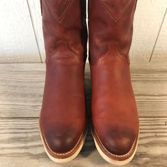 Tecovas Knox Mens Wedge Roper Briar Leather Western Boots 9 D 1025 - Picture 4 of 15